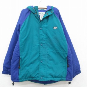 古着 エルエルビーン LLBEAN 長袖 ナイロン ジャケット マウンテン パーカー キッズ ボーイズ 子供服 90年代 90s ワンポイント 中古 古着