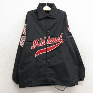 古着 長袖 ビンテージ ナイロン コーチジャケット キッズ ボーイズ 子供服 70年代 70s Midland インディアン 野球 ベースボー 中古 古着