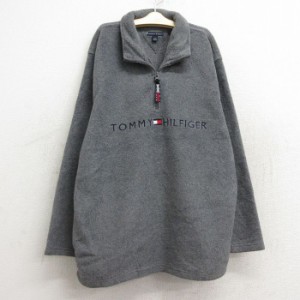 古着 トミーヒルフィガー TOMMY HILFIGER 長袖 ブランド ハーフジップ フリース ジャケット キッズ ボーイズ 子供服 ビッグロ 中古 古着