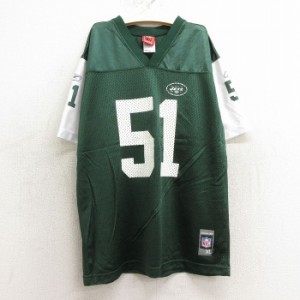 古着 リーボック REEBOK 半袖 ビンテージ フットボール Tシャツ キッズ ボーイズ 子供服 00年代 00s NFL ニューヨークジェッツ 中古 古着