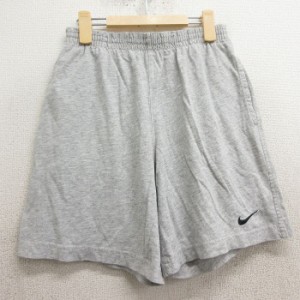 古着 ナイキ NIKE トレーニング パンツ キッズ ボーイズ 子供服 00年代 00s ワンポイントロゴ グレー 霜降り 中古 古着