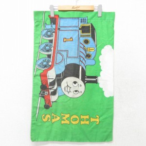 中古 ピローケース 90年代 90s きかんしゃトーマス テレンス USA製 緑 グリーン 中古 古着