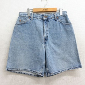 古着 リーバイス Levis 951 ショート パンツ ショーツ レディース 90年代 90s コットン USA製 紺 ネイビー デニム 中古 ボトム 中古 古着