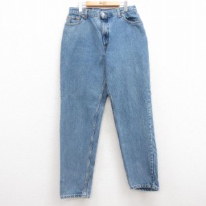 古着 リーバイス Levis 550 ジーンズ レディース 90年代 90s テーパード コットン USA製 紺 ネイビー デニム 中古 ボトムス ジ 中古 古着