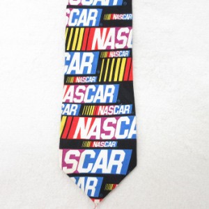 中古 ネクタイ 90年代 90s NASCAR 黒他 ブラック 中古 古着