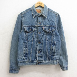 古着 リーバイス Levis 70506 長袖 ジージャン メンズ コットン USA製 紺 ネイビー デニム spe Mサイズ 中古 アウター Gジャン 中古 古着