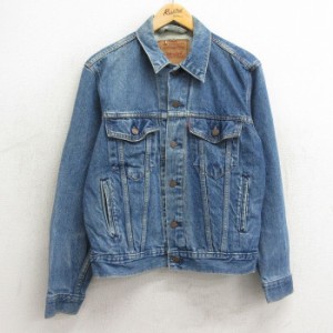 古着 リーバイス Levis 70506 長袖 ジージャン メンズ 90年代 90s コットン USA製 紺 ネイビー デニム Mサイズ 中古 アウター  中古 古着