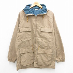 古着 ウールリッチ WOOLRICH 長袖 ジャケット マウンテン パーカー メンズ 80年代 80s ラグラン ベージュ カーキ Mサイズ 中古 中古 古着