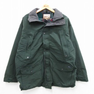 古着 ウールリッチ WOOLRICH 長袖 ジャケット メンズ 00年代 00s 緑 グリーン 内側ウール Lサイズ 中古 アウター 中古 古着