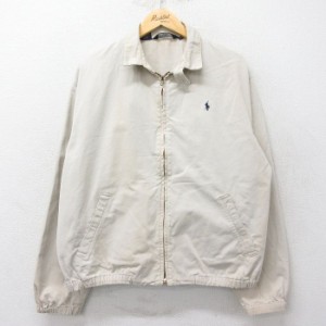 古着 ラルフローレン Ralph Lauren 長袖 ブランド ジャケット スイングトップ メンズ 90年代 90s ワンポイントロゴ コットン U 中古 古着