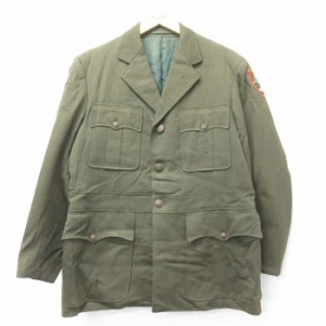 古着 長袖 ビンテージ ジャケット メンズ 60年代 60s NATIONAL PARK SERVICE USA製 緑 グリーン Mサイズ 中古 アウター ジャン 中古 古着