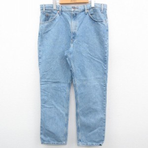 古着 ジーンズ Levis リーバイス 505 メンズ 90年代 90s コットン 紺 ネイビー デニム W37 中古 ボトムス ジーパン Gパン ロン 中古 古着