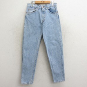 古着 ジーンズ Levis リーバイス 550 メンズ 90年代 90s テーパード コットン USA製 薄紺 ネイビー デニム W31 中古 ボトムス  中古 古着