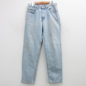 古着 ジーンズ Levis リーバイス 550 メンズ 90年代 90s コットン USA製 紺 ネイビー デニム W32 中古 ボトムス ジーパン Gパ 中古 古着