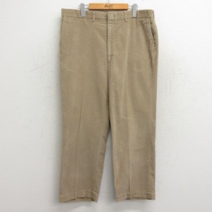 古着 HAGGAR コーデュロイ スラックス パンツ メンズ 80年代 80s USA製 タロン ベージュ系 カーキ W38 中古 ボトムス ロング 中古 古着