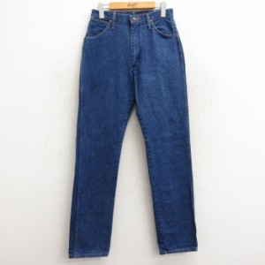 古着 ラングラー Wrangler ジーンズ メンズ 90年代 90s コットン USA製 紺 ネイビー デニム W28 中古 ボトムス ジーパン Gパン 中古 古着