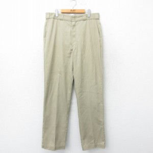 古着 ディッキーズ Dickies ワーク パンツ メンズ 90年代 90s タロン ベージュ カーキ spe W35 中古 ボトムス ロング 中古 古着