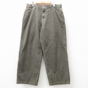 古着 ギャップ GAP パンツ メンズ 00年代 00s コットン 緑系 グリーン デニム W36 中古 ボトムス ロング 中古 古着