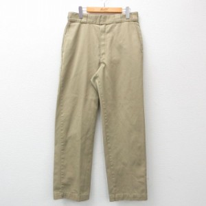 古着 ディッキーズ Dickies ワーク パンツ メンズ 90年代 90s 874 USA製 タロン ベージュ カーキ W32 中古 ボトムス ロング 中古 古着