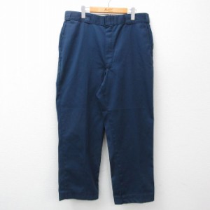 古着 ディッキーズ Dickies ワーク パンツ メンズ 90年代 90s USA製 紺 ネイビー W38 中古 ボトムス ロング 中古 古着