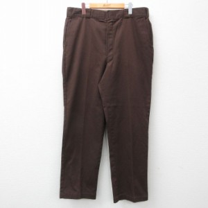 古着 ディッキーズ Dickies ワーク パンツ メンズ 90年代 90s 大きいサイズ USA製 茶 ブラウン spe W39 中古 ボトムス ロング 中古 古着