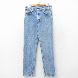 古着 リーバイス Levis 511 ジーンズ メンズ 90年代 90s ケミカルウォッシュ USA製 紺 ネイビー デニム spe W29 中古 ボトムス 中古 古着