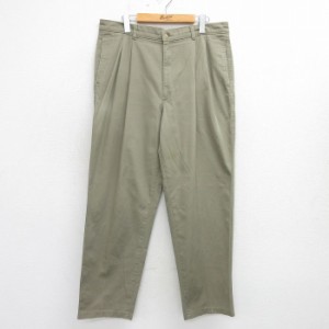 古着 ヘインズ Hanes パンツ メンズ 90年代 90s アトランタオリンピック テーパード コットン ベージュ系 カーキ W35 中古 ボ 中古 古着