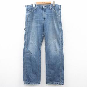★送料無料★Levis501★濃紺インディゴ ヒゲ Big Size★W36 ☆送料無料☆Levis 501☆濃紺インディゴ ヒゲ MEXICO製☆W36