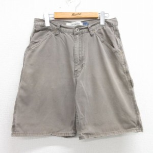 古着 ギャップ GAP ショート ペインター パンツ ショーツ メンズ 00年代 00s コットン グレー系 W32 中古 ボトムス 短パン シ 中古 古着