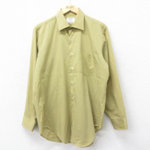 古着 アロー 長袖 シャツ メンズ 80年代 80s USA製 黄緑系 XLサイズ 中古 トップス 中古 古着