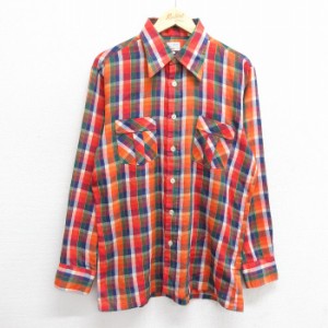 オレンジ チェック シャツ メンズの通販｜au PAY マーケット