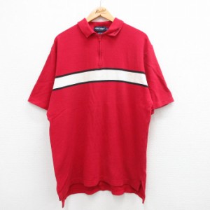 古着 ラルフローレン Ralph Lauren ポロゴルフ 半袖 ブランド ハーフジップ トップス メンズ 90年代 90s ワンポイントロゴ 大 中古 古着