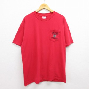 古着 ヘインズ Hanes 半袖 ビンテージ Tシャツ メンズ 90年代 90s ダッジ トラック ロデオ 胸ポケット付き コットン クルーネ 中古 古着