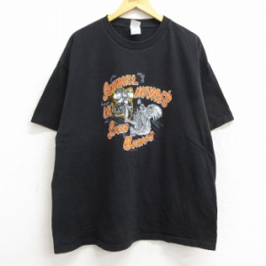 古着 半袖 ビンテージ Tシャツ メンズ 00年代 00s バイク リス アイランドチョッパーズ 大きいサイズ コットン クルーネック  中古 古着