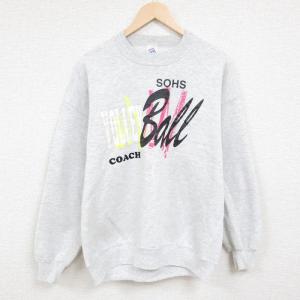 古着 ジャージーズ 長袖 スウェット メンズ 90年代 90s バレーボール クルーネック USA製 薄グレー 霜降り XLサイズ 中古 スエ 中古 古着