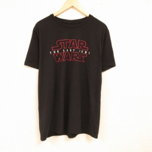 古着 半袖 Tシャツ メンズ スターウォーズ STAR WARS 大きいサイズ クルーネック 黒 ブラック XLサイズ 中古 中古 古着