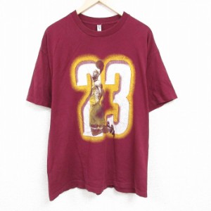 古着 半袖 Tシャツ メンズ NBA クリーブランドキャバリアーズ レブロンジェームス 23 大きいサイズ コットン クルーネック エ 中古 古着