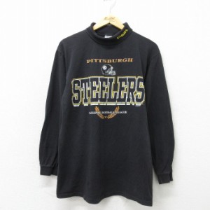 古着 半袖 ビンテージ Tシャツ メンズ 90年代 90s NFL ピッツバーグスティーラーズ コットン タートルネック ハイネック USA製 中古 古着