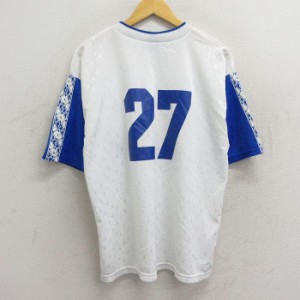 古着 半袖 ビンテージ Tシャツ メンズ 90年代 90s Lotto サッカー 27 クルーネック USA製 白他 ホワイト XLサイズ 中古 中古 古着