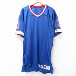 古着 チャンピオン Champion 半袖 ビンテージ フットボール Tシャツ メンズ 90年代 90s NFL ニューヨークジャイアンツ 83 大き 中古 古着