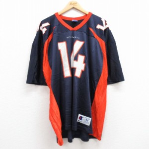 古着 チャンピオン champion 半袖 ビンテージ フットボール Tシャツ メンズ 90年代 90s NFL デンバーブロンコス ブライアング 中古 古着