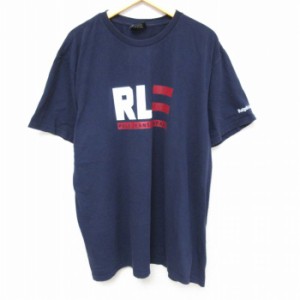 古着 ラルフローレン Ralph Lauren ポロジーンズ 半袖 ブランド Tシャツ メンズ ビッグロゴ 大きいサイズ コットン クルーネッ 中古 古着