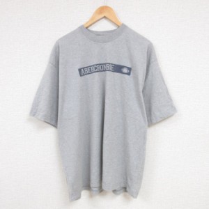 古着 アバクロンビー Abercrombie&fitch 半袖 ブランド Tシャツ メンズ ビッグロゴ ラグビーボール コットン クルーネック グ 中古 古着