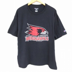 古着 チャンピオン Champion 半袖 ブランド Tシャツ メンズ サウスイーストミズーリ レッドホークス バスケットボール クルー 中古 古着