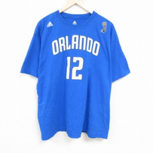 古着 アディダス adidas 半袖 ブランド Tシャツ メンズ NBA オーランドマジック ドワイトデビッドハワード２世 12 大きいサイ 中古 古着