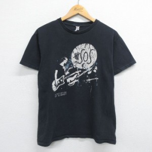 古着 半袖 ロック バンド Tシャツ メンズ ファイブセカンドオブサマー コットン クルーネック 黒 ブラック Lサイズ 中古 中古 古着