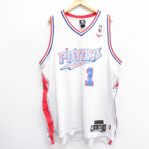 古着 リーボック REEBOK ビンテージ タンクトップ メンズ 00年代 00s NBA デトロイトピストンズ チャウンシービラップス 1 メ 中古 古着