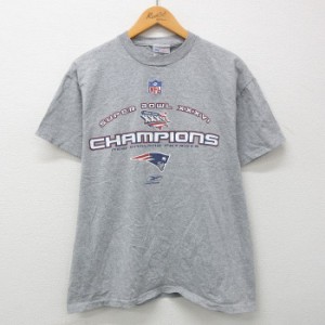 古着 リーボック REEBOK 半袖 ビンテージ Tシャツ メンズ 00年代 00s NFL ニューイングランドペイトリオッツ ワンポイントロゴ 中古 古着