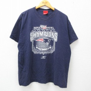 古着 リーボック REEBOK 半袖 ビンテージ Tシャツ メンズ 00年代 00s NFL ニューイングランドペイトリオッツ ワンポイントロゴ 中古 古着