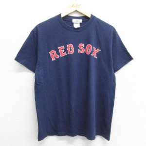 古着 アディダス adidas 半袖 ビンテージ Tシャツ メンズ 00年代 00s ワンポイントロゴ MLB ボストンレッドソックス コットン  中古 古着